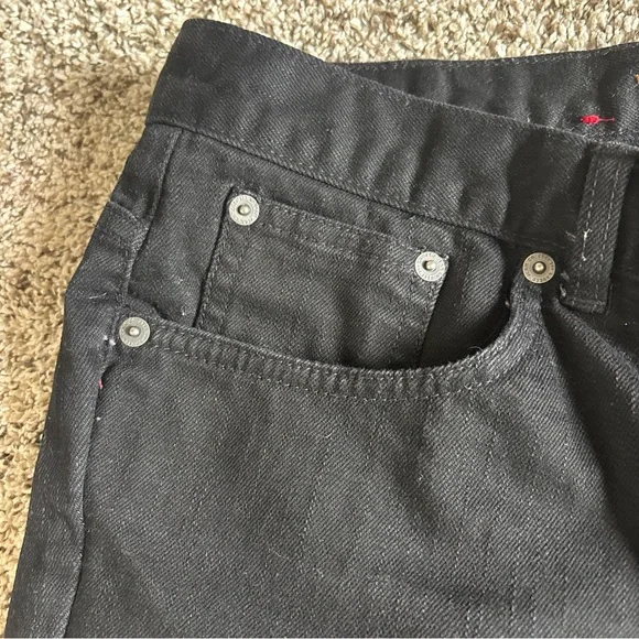 Ralph Lauren Jeans Co Women 12P Black Denim Stretch Petite Classic Casual Pants - Picture 10 of 10